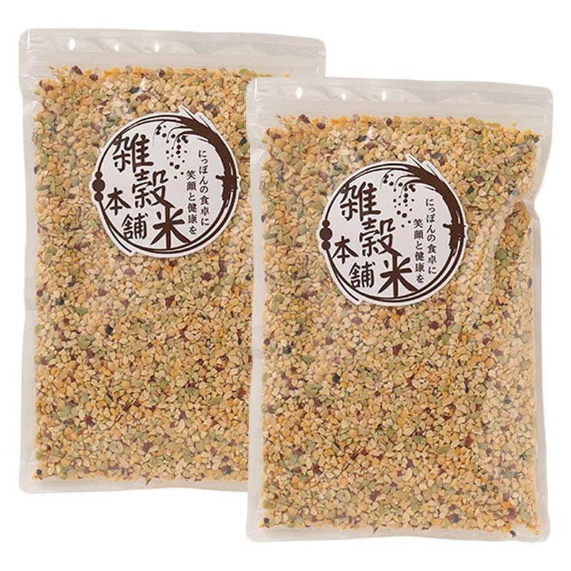 雑穀米本舗 ひきわり豆４種ブレンド(大豆 黒大豆 青大豆 小豆) 1kg(500g×2袋)