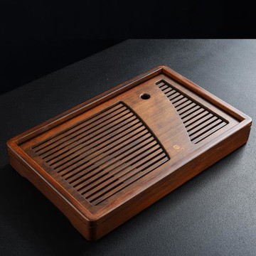 舊望格碳化竹制家用長方茶盤茶海大小號儲水排水托盤功夫茶具茶臺