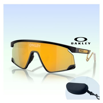 【Oakley】Bxtr metal 休閒太陽眼鏡(OO9237-01 Prizm 24k 鏡片)