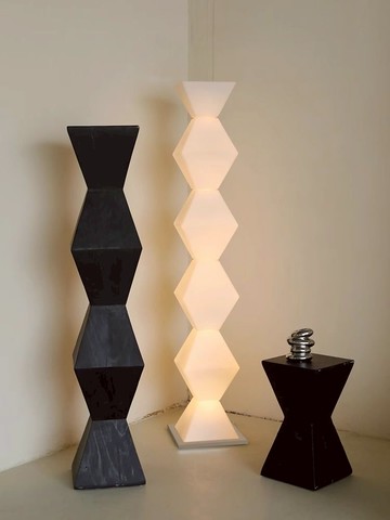 公司貨 超低價 無盡之柱落地燈意大利設計師款客廳沙發邊裝飾樣板間藝術氛圍燈具 快速發貨