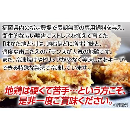 ふるさと納税 福岡県産地鶏「はかた地どり」ぶつ切り肉(約1kg) 福岡県田川市