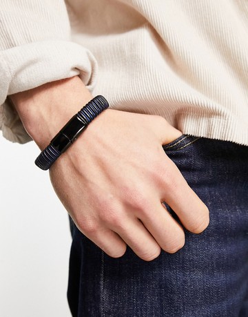 Steve Madden blue textured bracelet