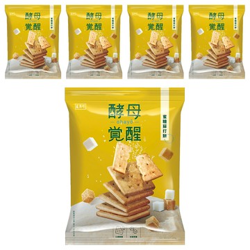 盛香珍 酵母覺醒 蘇打餅 蜜糖 奶素  300g  5袋