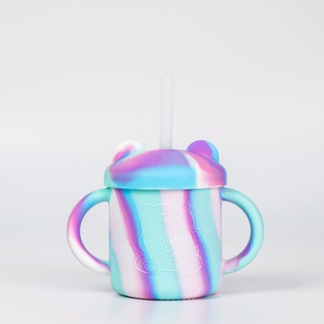 熊杯杯兩用學習杯【多款】-新加坡Little Bearnie 小貝尼兒童矽膠餐具