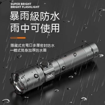 急燈 新款led強光手電筒可充電USB戶