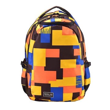 SOLIS【 街頭迷彩系列 】 Ultra+ 大尺寸基本款電腦後背包 (搖滾黃)