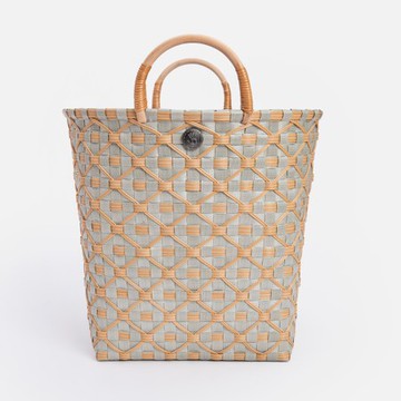 Handed By Ivy&Rose編織提把收納籃M 抹茶綠