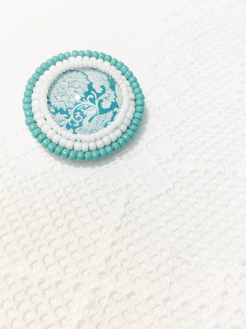 夏天烏兒 刺繡襟針 Summer Bird Brooch (JEBR034)