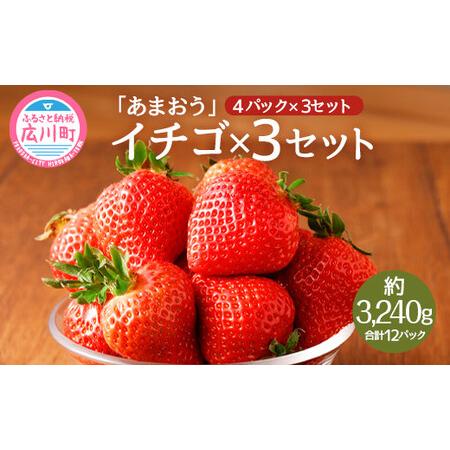 ふるさと納税 先行予約 あまおうセット 約3.2kg 福岡県広川町