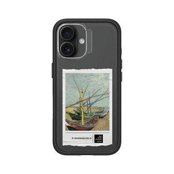 iPhone 16 Mod NX 黑 - Van Gogh Museum - 聖馬迪拉莫海邊的漁船
