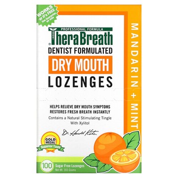 TheraBreath, 緩解口乾錠劑，薄荷味，100 粒錠劑，165 克