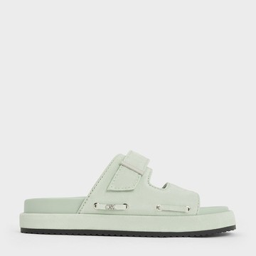 Kori 麂皮雙帶拖鞋