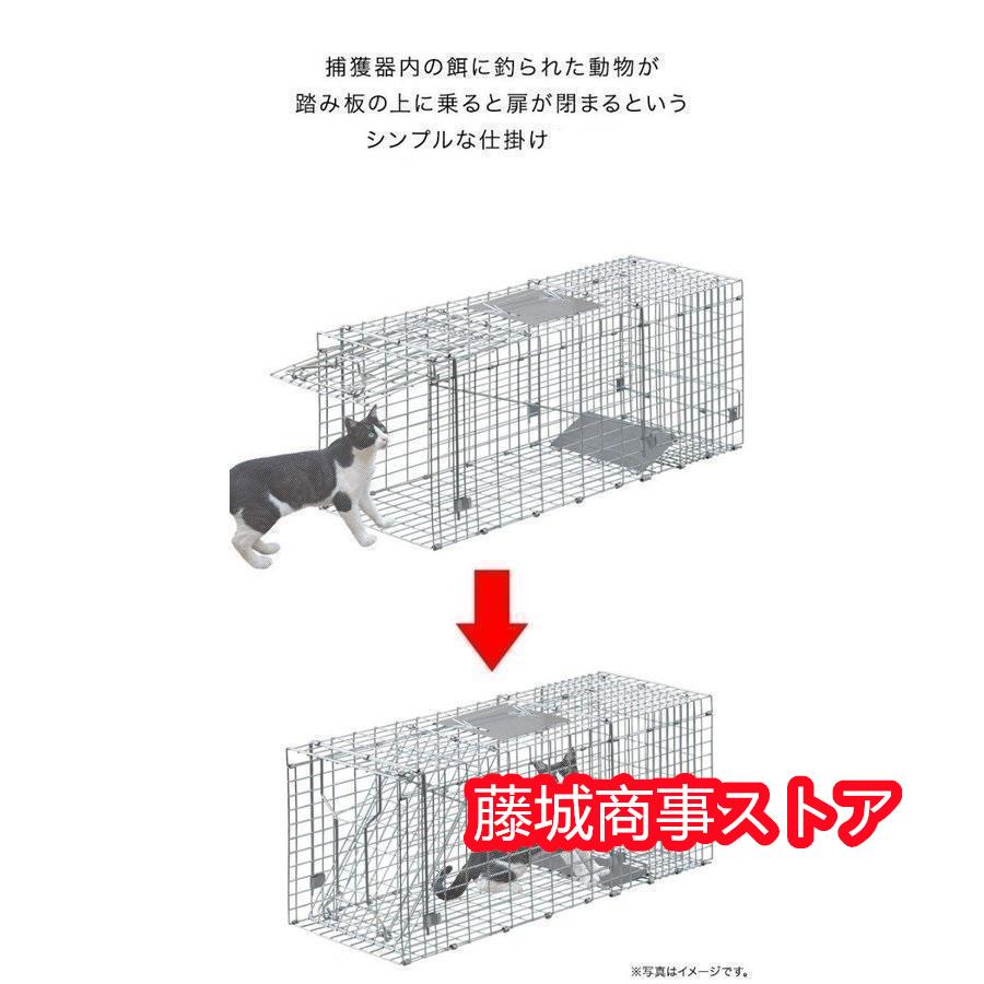 捕獲器 猫 アニマルトラップ トラップ Lサイズ 駆除 捕獲 踏板式 捕獲機 動物 罠 保護 庭 農業 アニマルキャッチャー LB-201