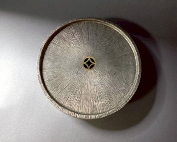 錫壺承—錢幣紋(圓型)