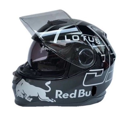 ダブルシールドかっこいいバイクヘルメットレッドブル ダブルレンズ Red Bull ブラックヘルメット 通販 Lineポイント最大get Lineショッピング
