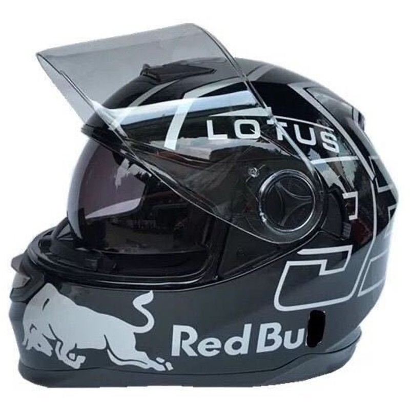 ダブルシールドかっこいいバイクヘルメットレッドブル ダブルレンズ Red Bull ブラックヘルメット 通販 Lineポイント最大get Lineショッピング
