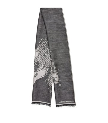 Emporio Armani Jacquard Horse Stole