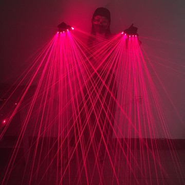 激光手套 類似手套 科幻 led發光手套演出服旋渦手套夜店舞臺道具