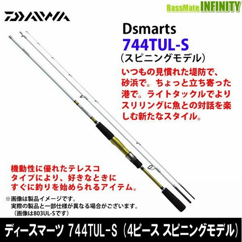 ダイワ Dsmarts ディースマーツ 744tul S 振出スピニングモデル まとめ送料割 通販 Lineポイント最大0 5 Get Lineショッピング