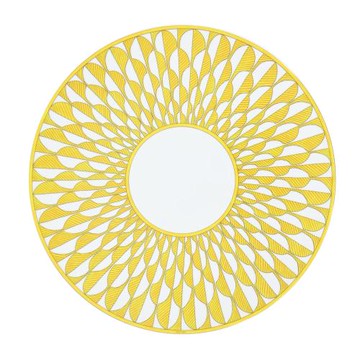 Hermes 愛馬仕 Soleil dHermès 網版印刷和手繪裝飾餐盤(2件組)