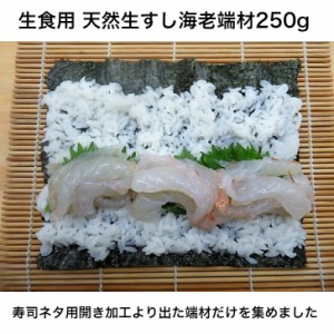 いろんな用途で使用 寿司ネタ 天然生海老端材250g 業務用　生食用 すしねた えび 天然 刺身用 海鮮丼 パスタ サラダ 手巻き寿司 寿司ネタ