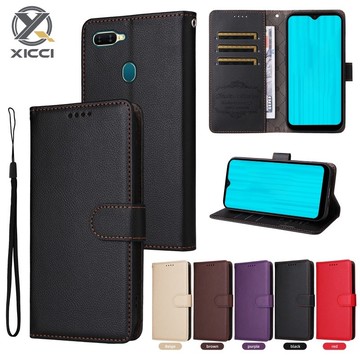 XICCI 適用於OPPO A7 A5S A12 A15 A74 A54 A16 A57 A77 A9 2020荔枝紋真