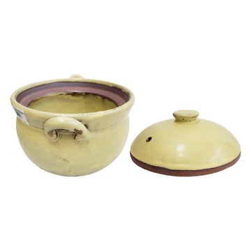 萬古 窯變黃6號深鍋  1個