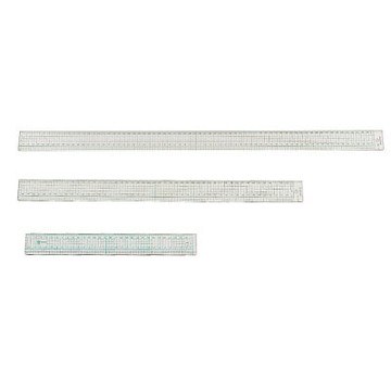 COX CD-181 18CM 方眼壓克力切割直尺/支
