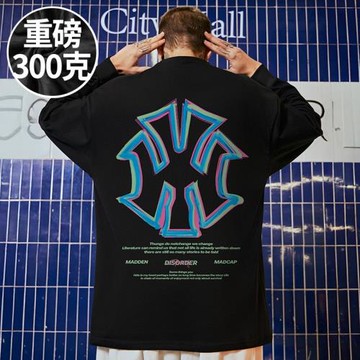 春秋長袖T恤男圓領ins寬松潮流百搭純棉加肥加大上衣潮牌大碼男裝