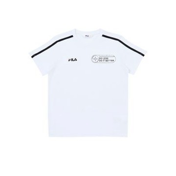 FILA KIDS 童短袖圓領T恤-白色 1TEZ-8426-WT