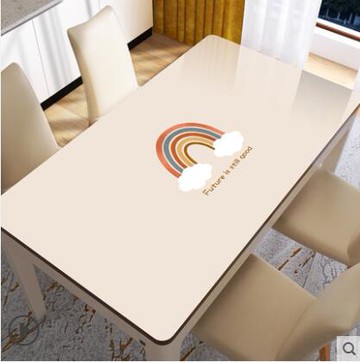 促銷活動~桌布ins風防水防油防燙免洗長方形軟玻璃pvc餐桌墊茶幾電視櫃台布 雙11全館免運
