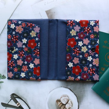 【和風夜櫻】護照套 護照夾 護照包