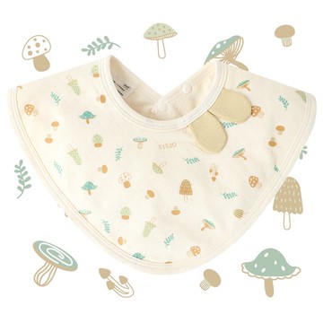 【SISSO有機棉】森林菇嚕菇天絲棉圍兜