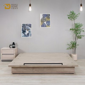 WAKUHOME 瓦酷家具CASANE義式撞色風 5尺床底架-寬151*深191*高24.5