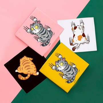 貓咪爬爬抓痕 情侶T 短袖 純棉 現貨 S~XL 情侶裝 台灣製【Y0925】短袖-左胸- 團體服 快速出貨