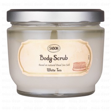 *SABON 白茶身體磨砂膏600g (附木勺) (國際航空版)