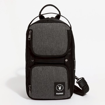 PLAYBOY - 直立單肩背包  Explore系列 - 灰色