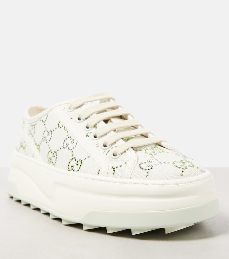 Gucci Gucci Tennis 1977 GG Crystal sneakers