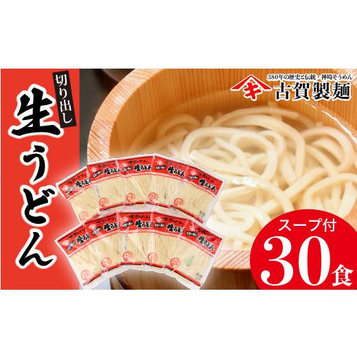 ふるさと納税 佐賀県 神埼市 ふっくらモチモチ神埼生うどん 10袋入 (H014125)