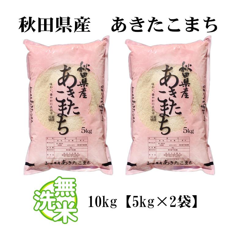 新米 無洗米 10kg 送料無料 あきたこまち 秋田小町 5kg×2袋 秋田県産 令和5年産 米 お米 食品 北海道・沖縄は追加送料