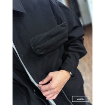 E7th.可拆式口袋防水機能外套-黑(E710012409)