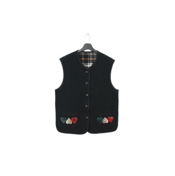Back to Green-復古毛料背心 愛心 兩面可穿 v-22/sweater vest