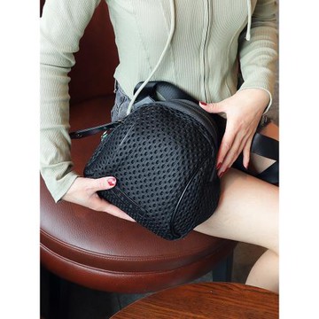 鏤空網布貝殼包包女2024新款潮春夏新款單肩包韓版休閑斜挎包小包