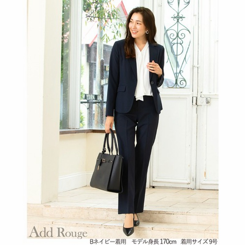 パターン インディヴィ レディース ビジネス パンツ スーツ