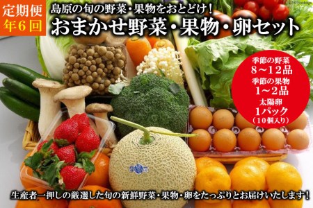 AF058島原の旬の野菜・果物！おまかせ野菜・果物・卵セット