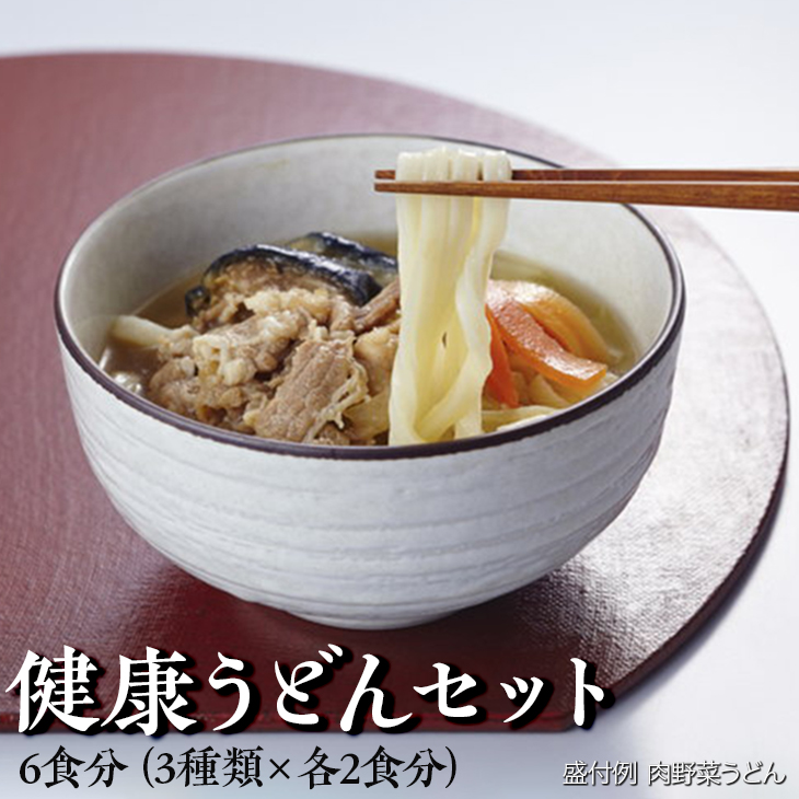 健康うどんセット 6食分（3種類×各2食分） ※着日指定不可 ※離島への配送不可