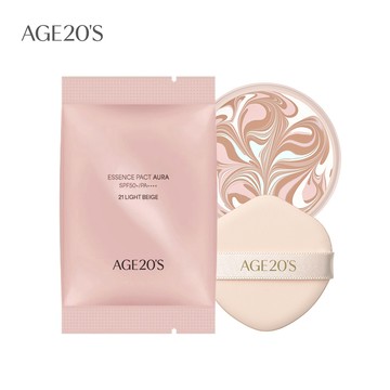 AGE20S法式霓幻水光爆水粉餅SPF50+/PA++++ (BE-21)亮白色 ---補充包