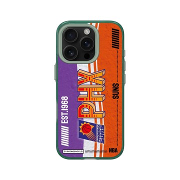 iPhone 16 Pro Clear 憂墨綠 - NBA - 復古球員卡-鳳凰城太陽 Phoenix Suns - Vintage Card