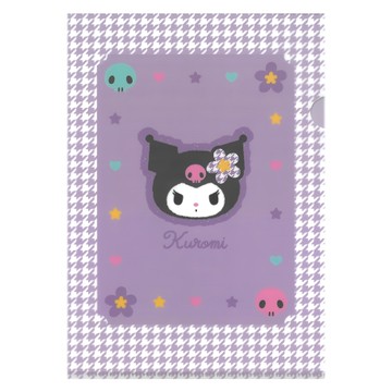 sun-star 三麗鷗 L型A5資料夾 貼紙套組  酷洛米 紫色  1個