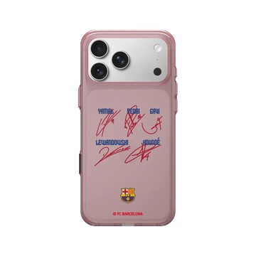 iPhone 17 Pro Max Clear (相機按鈕) 晶醺玫 - FC Barcelona - Player's Signature Edition